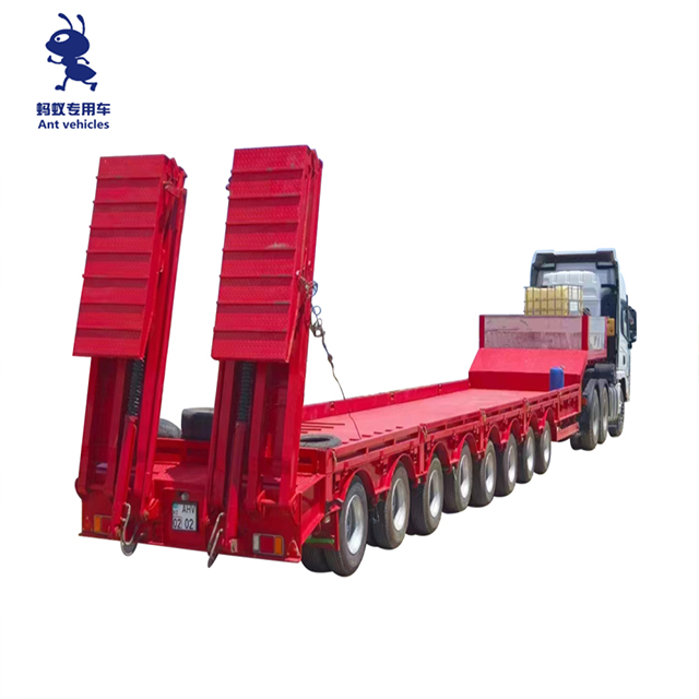 120 Tons Carrier Low Bed Truck Trailer