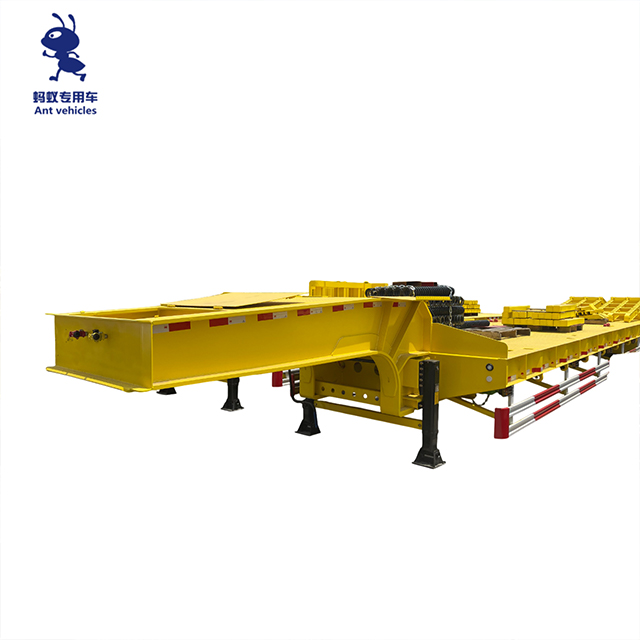 120 Tons Carrier Low Bed Truck Trailer