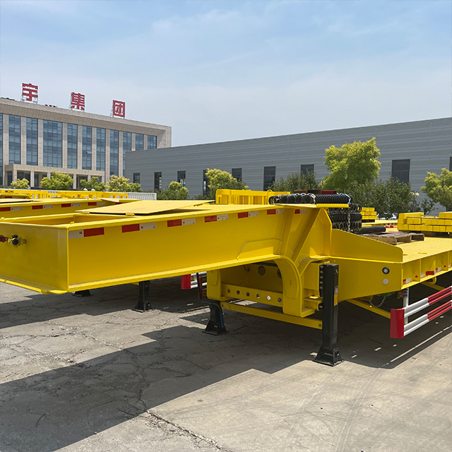 120 Tons Carrier Low Bed Truck Trailer