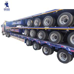 80 Ton 4 Axle Flatbed Trailer