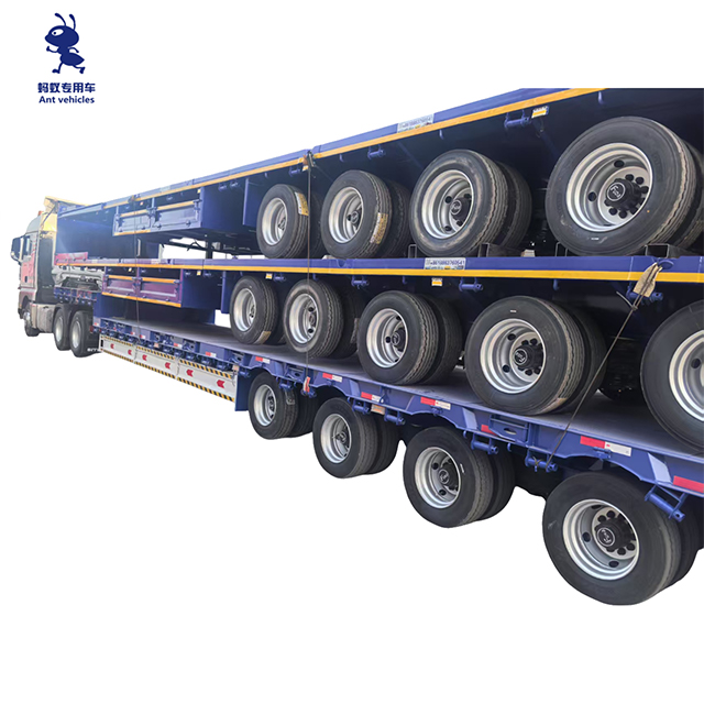 80 Ton 4 Axle Flatbed Trailer