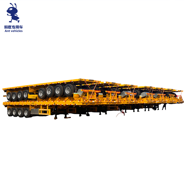 80 Ton 4 Axle Flatbed Trailer