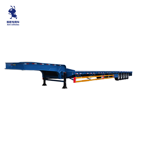 4 Axle 100 Ton Low Bed Semi Trailer