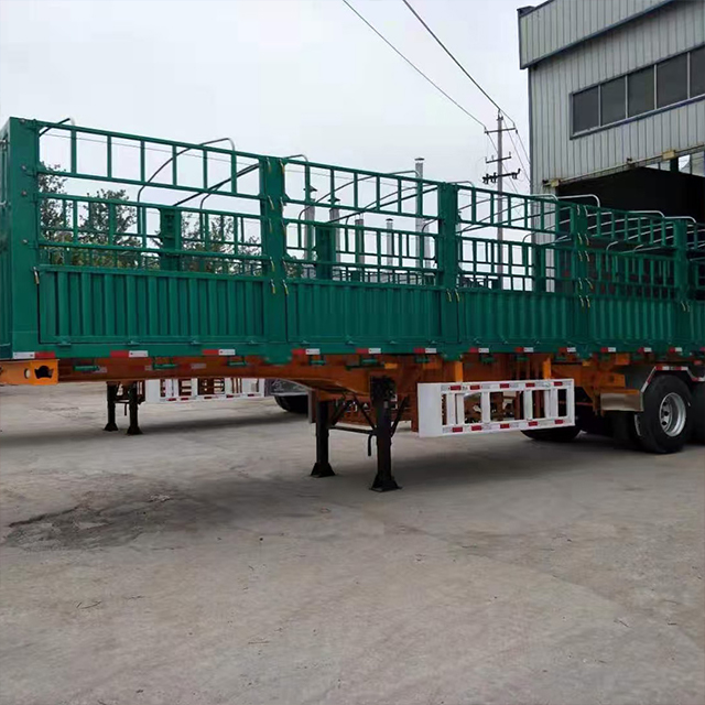 2 Axle Fence Cargo Semi Trailer
