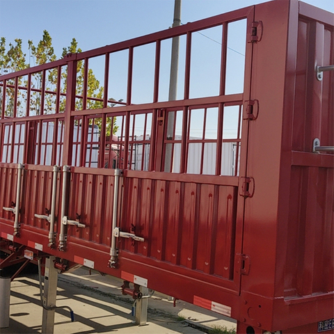 2 Axle Fence Cargo Semi Trailer