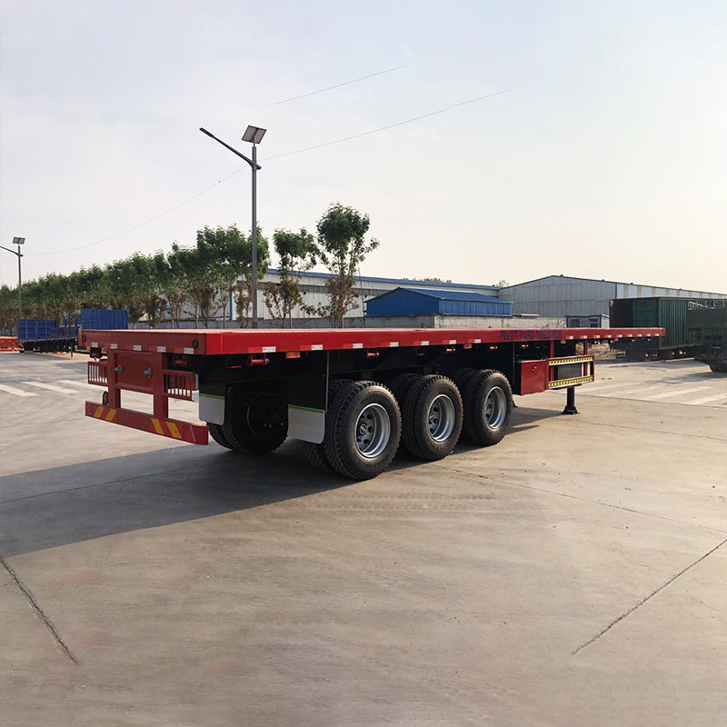 80 Ton 4 Axle Flatbed Trailer