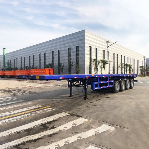 80 Ton 4 Axle Flatbed Trailer