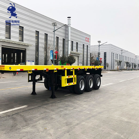 80 Ton 4 Axle Flatbed Trailer
