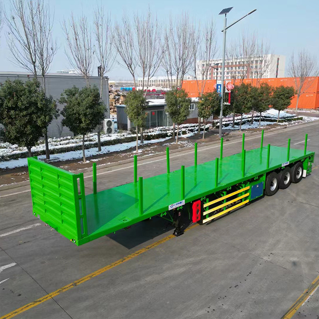 Heavy Duty Tri Axle Flatbed Trailer