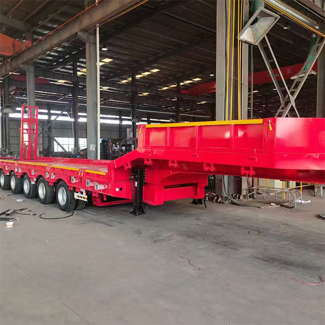 Low bed trailer design variations and loading process
