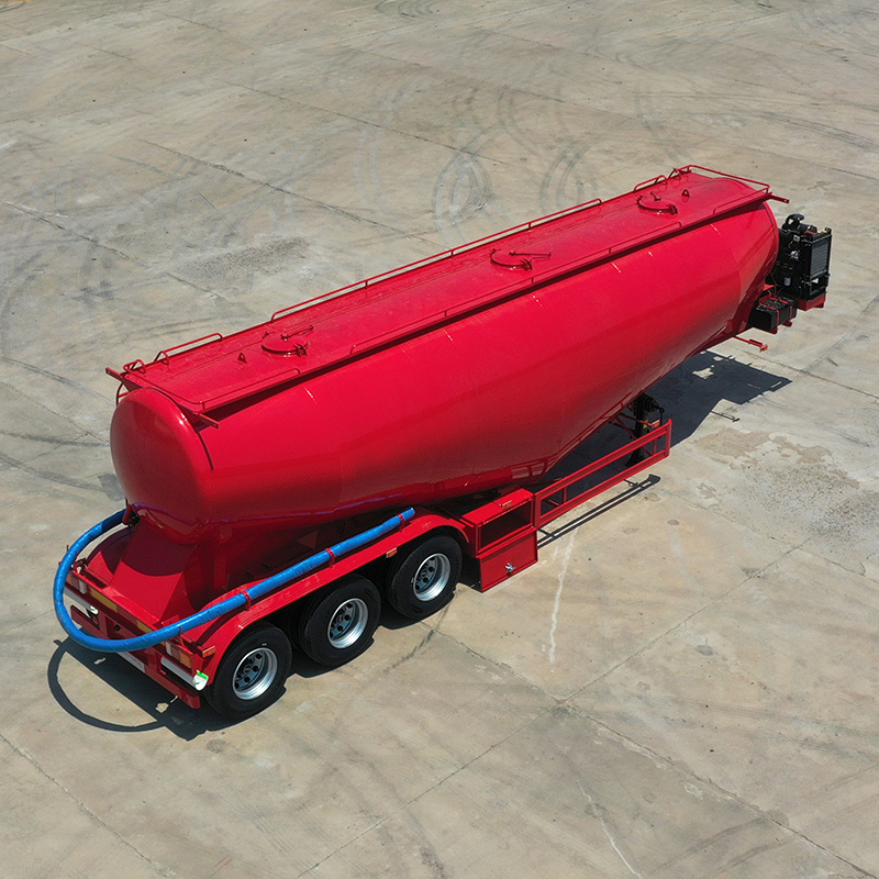 Cement tanker unloading system pneumatic transfer